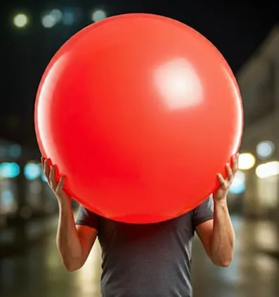 Figure: A 1m balloon of 1kg CO2
