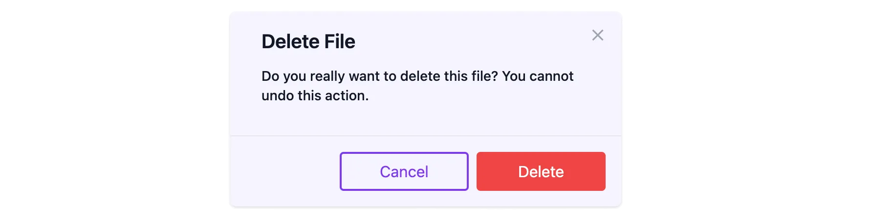 Delete Dialog