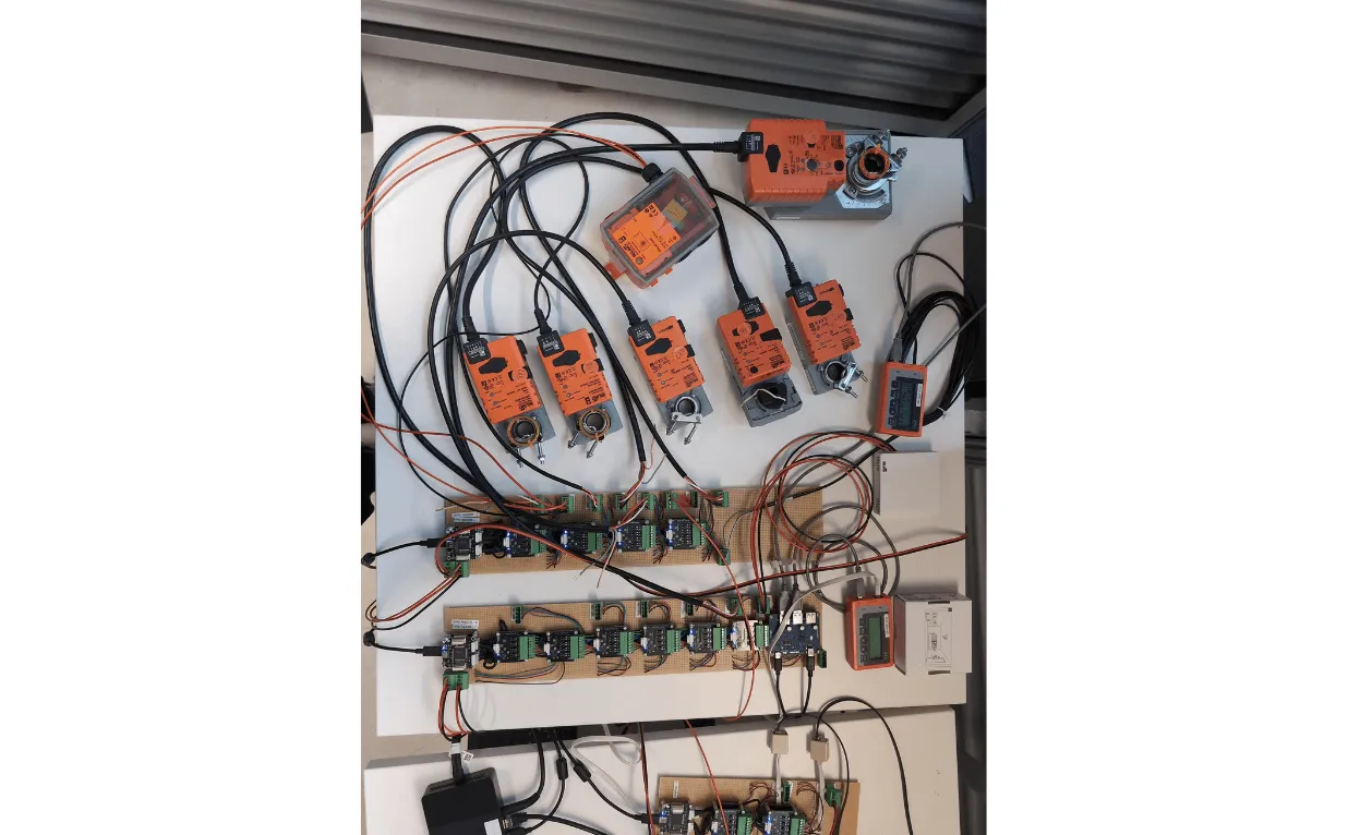 Hardware-in-the-loop test laboratory setup